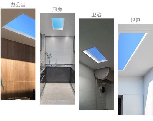 Lampada di soffitto interna pannello LED luce blu cielo quadrato lucernario artificiale 60x120 per illuminazione decorativa del tetto