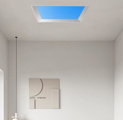 Lampada di soffitto interna pannello LED luce blu cielo quadrato lucernario artificiale 60x120 per illuminazione decorativa del tetto