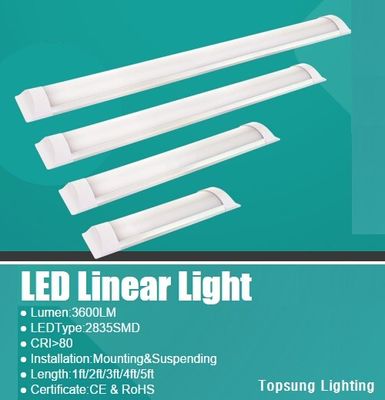 5ft 24*75*1500mm 60W Dimmabile Industrial LED Linear Light