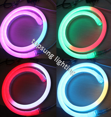 Illuminazione a corda a LED a pixel neon flessibile 24v digitale dmx rgb