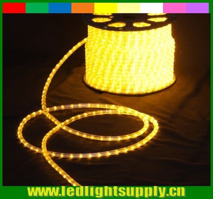 2 fili rotondi con corda gialla LED decorazione natalizia luci a corda