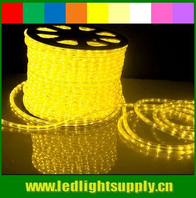 2 fili rotondi con corda gialla LED decorazione natalizia luci a corda