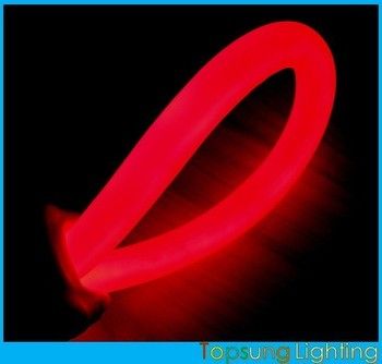 luce a fluorescenza a neon rosso brillante 220v 25mm per decorazioni esterne