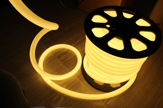 risparmio energetico 110v luce fluida a LED neon bianco caldo 360 rotondo 25m bobina per casa