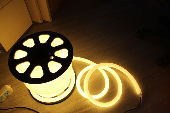 efficienza energetica 24v 25mm 360 gradi rotondo caldo bianco ip67 led neon luci flessibili nastro