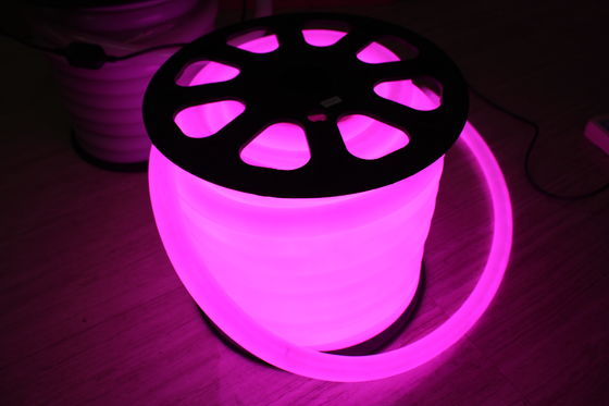 24v migliore prezzo 360 gradi rotondo viola 25mm neon luci flessibili per la decorazione