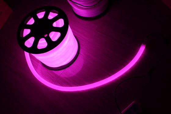 360 gradi rotondo 100 led/m 25m bobina viola 110v neon flex luce impermeabile