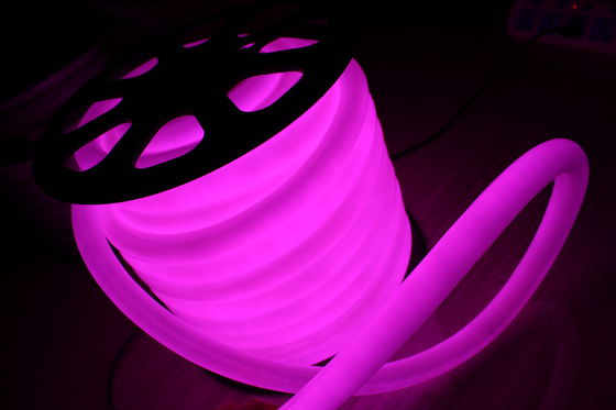 360 gradi rotondo 100 led/m 25m bobina viola 110v neon flex luce impermeabile