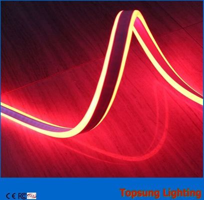 24 V luci a neon a strisce flessibili a doppio lato rosse per la decorazione degli edifici