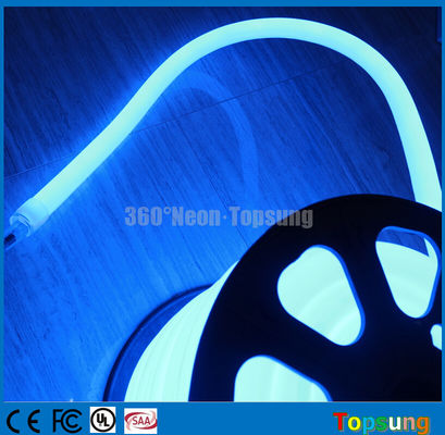 25M bobina 12V blu 360 gradi LED neon corda luce per la stanza