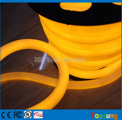 25M bobina 12V giallo LED neon flex 360 per l'edilizia
