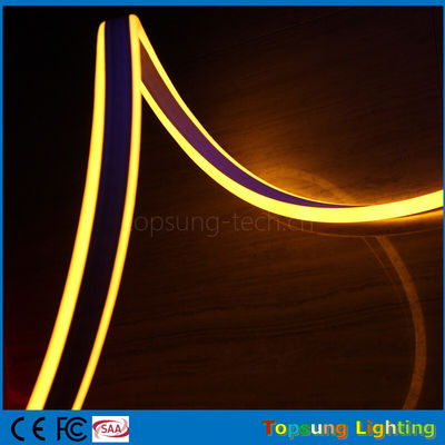 vendita a caldo 110V doppio lato di emissione di neon giallo a LED striscia flessibile per esterni