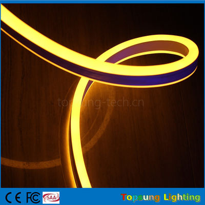 vendita a caldo 12V doppio lato emettendo giallo LED neon striscia flessibile per esterni