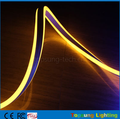 vendita in grosso 24V doppio lato giallo LED neon striscia flessibile per esterno
