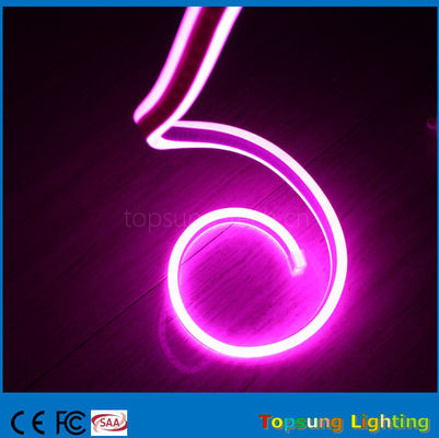 110V doppio lato rosa neon luce a strisce flessibile per edifici