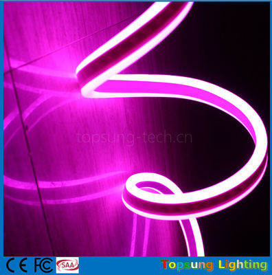 110V doppio lato rosa neon luce a strisce flessibile per edifici