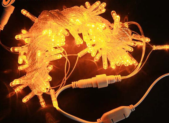 10m connessibile 5mm LED luci di Natale all'ingrosso stringa giallo anti-freddo bolla PVC