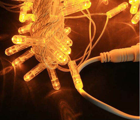 10m connessibile 5mm LED luci di Natale all'ingrosso stringa giallo anti-freddo bolla PVC