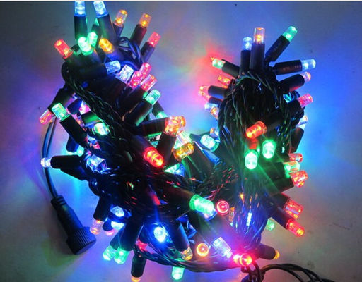 Vendita calda 110v 120v 100led RGB scintillante luci a corda di Natale 10m lampeggiante con controller