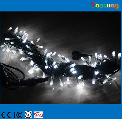 Illuminazione a stringa LED bianca trasparente da 120v per luci per la decorazione di nozze per le vacanze