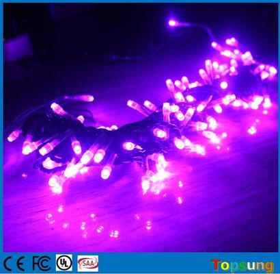 Luci LED di Natale in PVC viola resistenti all'aria aperta 12V connessibili