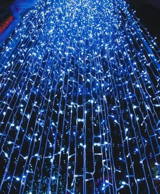 Nuova luce per cortine natalizie da 240 V per edifici 2016
