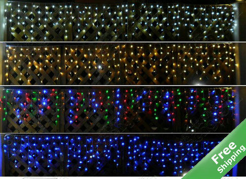 In vendita al dettaglio 110V luci di Natale a prova d'acqua LED luce a stringa solare luci di ghiaccio esterne per edifici