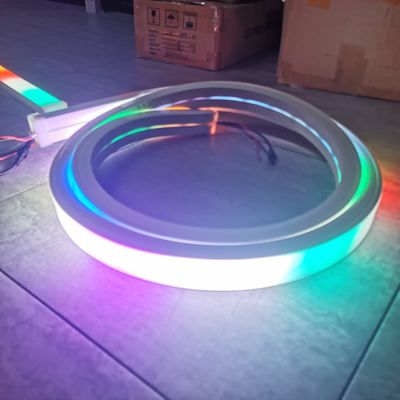 50 mm di larghezza smd5050 rgb e rgbw LED neon flex rope illuminazione 24v Led Neon Flex Linear Lights For Outdoor decoration