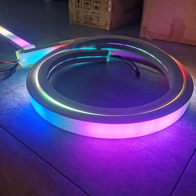 Luci magiche led digitale 24V neon di silicone flessibile 3535 RGB Multi Color Led Flex Neon Strip neon flex 220v rgbw roll