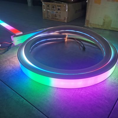50 mm di larghezza smd5050 rgb e rgbw LED neon flex rope illuminazione 24v Led Neon Flex Linear Lights For Outdoor decoration