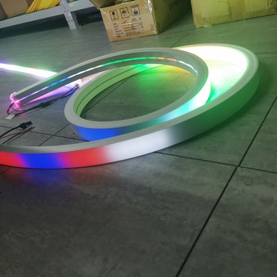 Topsung Lighting 24v Led Neon Strips Strips Flessibile rgb rgbw silicone rope strip chase tube light 50x25mm