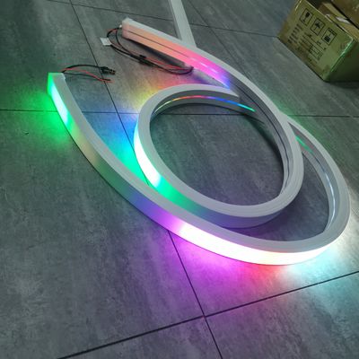Topsung Lighting 24v Led Neon Strips Strips Flessibile rgb rgbw silicone rope strip chase tube light 50x25mm
