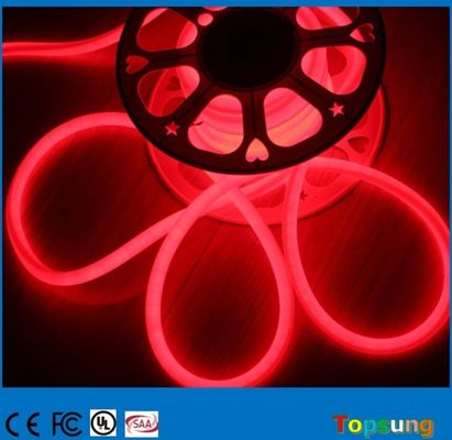 110V 220V 360° Glow Flessibile Rotondo LED Neon Rope Colore rosso chiaro