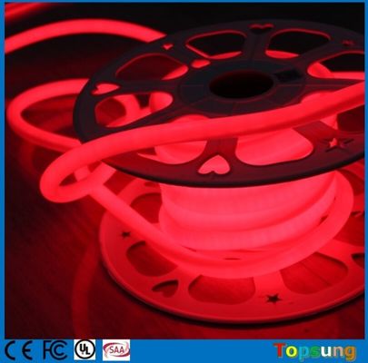 110V 220V 360° Glow Flessibile Rotondo LED Neon Rope Colore rosso chiaro