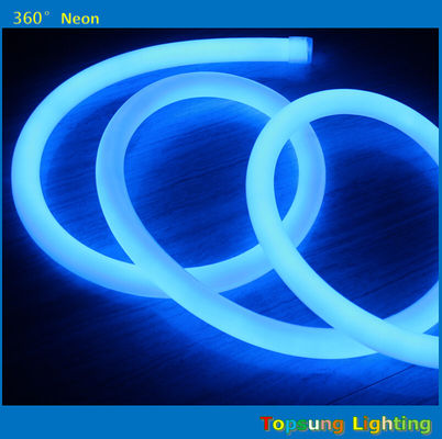 prodotto caldo 100 leds/m blu 360 gradi rotondo led neon flex luce 220v 25m bobina