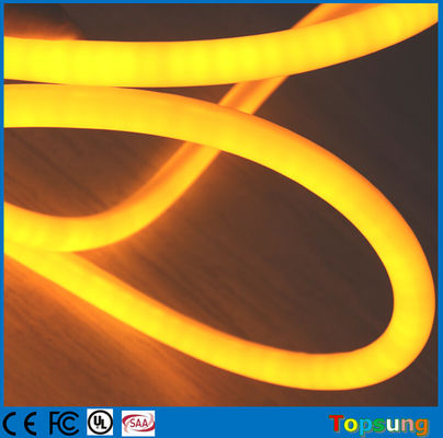 12V luce a LED a neon flessibile IP67 360 gradi corda rotonda giallo chiaro di Natale