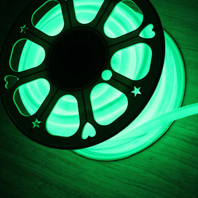 110V 360 gradi emettono 16mm rotondo sottile led neon flessibile luci di Natale verde