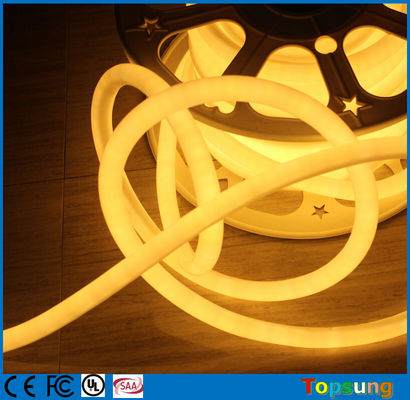 360 gradi rotondo mini LED neon flex striscia per decorazione di Natale 220v caldo bianco mini 16mm
