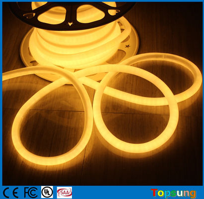 120LED/M LED neon rope light 360 gradi 16mm mini PVC neon flex bianco caldo DC12V
