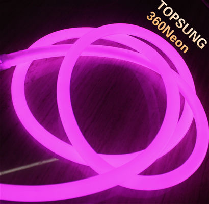 16mm 360 gradi rosa rotondo illuminazione del festival led neon luci flessibili 220V 120 SMD2835