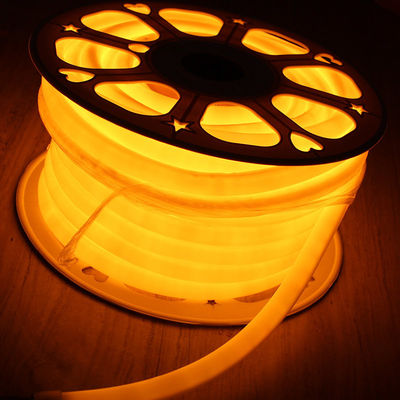 100' bobina 24 Volt giallo rotondo LED neon luce flessione per piscina