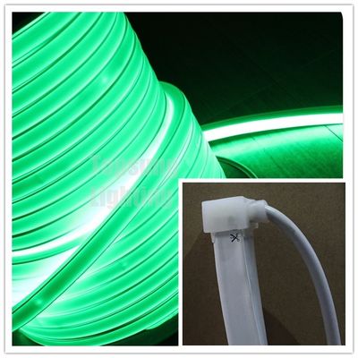 AC 110v LED neon flex 16*16mm quadrato piatto led neon tube ip68 illuminazione esterna verde