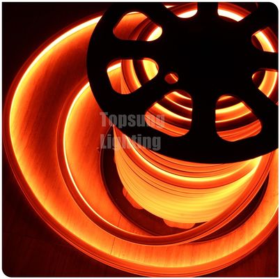 AC 220V arancione quadrato LED neon luce flessibile 220v 16x16mm per la decorazione del negozio
