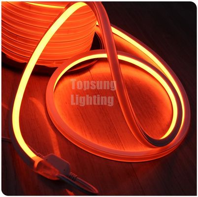 LED arancione neon flex DC 12V 16*16mm quadrato lampada a corda di neon piatta IP68 illuminazione esterna
