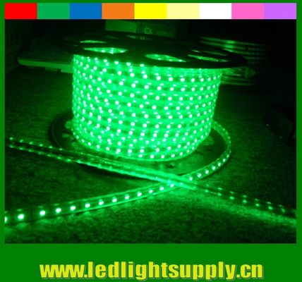 SMD5050 220V ad alta luminosità, impermeabile IP65 a LED a neon, striscia flessibile verde