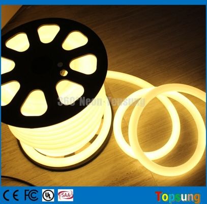 25M bobina 12 Volt 360 gradi rotondo bianco caldo led flex neon striscia per la stanza