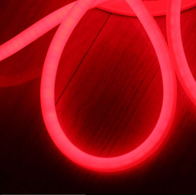 Neon a 360 gradi rotondo a led rosso flex 24v ip67 impermeabile per edifici