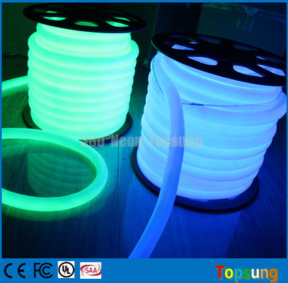 82 piedi bobina verde LED neon luce tubo flessibile rotondo 12v per la stanza