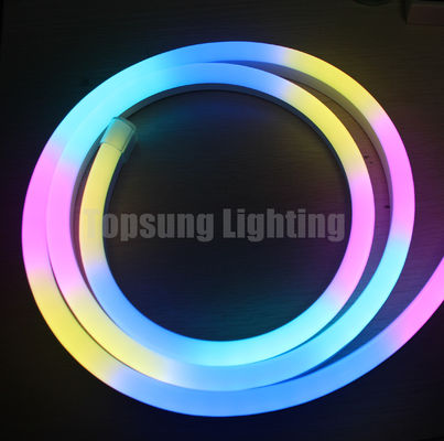 50m bobina Topsung Lighting LED neon striscia luce flessibile 24v rgb neon digitale 10x20mm pixel ultra sottile neonflex