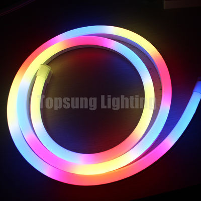 24V digitale RGB LED neon Flex Rope Light dmx input di segnale led pixel strip